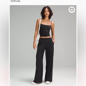 Lululemon Swift Mid-Rise Wide-Leg Pants, Sz 6, Black